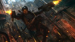 Guns soldiers drawings paladin sci-fi action