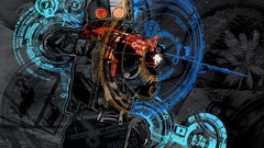 Guns soldiers science fiction artistic