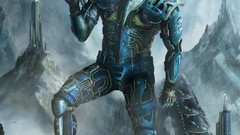 Guns soldiers science fiction combat futuristic