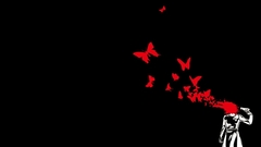 Guns suicide black background