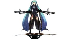 Guns vocaloid white hatsune