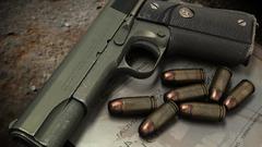 Guns weapons ammunition M1911