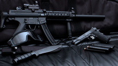 Guns weapons Knives smg