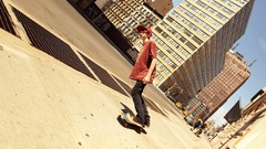 Guy Skateboarding