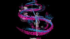 Gymnastics Typography black background olympics 2012 olympics 