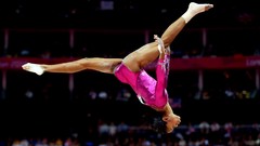 Gymnastics USA Athletes upside down Gymnast olympics 2012 afro 