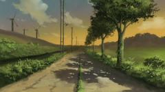 Haibane renmei Trees roads