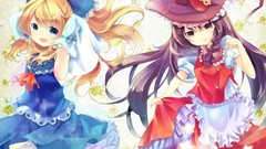 Hakurei reimu smiling bows