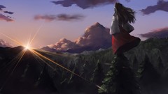 Hakurei reimu touhou miko detached sleeves