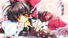 Hakurei reimu touhou miko detached sleeves Japanese clothes