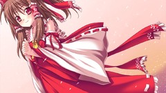 Hakurei reimu touhou miko video games detached sleeves