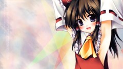 Hakurei reimu touhou miko video games detached sleeves