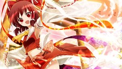 Hakurei reimu touhou miko video games detached sleeves Japanese 