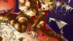 Halloween 2009 vocaloid kagamine rin striped legwear