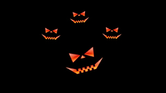 Halloween dark terrible eyes