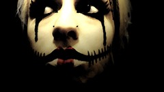 Halloween faces the joker clowns