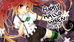 Halloween hatsune miku vocaloid striped legwear