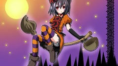 Halloween nekomimi anime girls