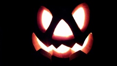 Halloween pumpkin scary face