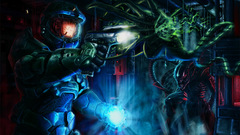 Halo alien shooting Reid