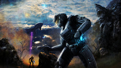 halo artwork video games master chief digital art video game art