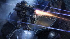 Halo artwork video games master chief futuristic