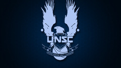halo UNSC video games blue background