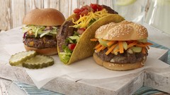 Hamburgers food tacos fast