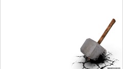 Hammer Simple Background white