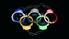 Handcuffs chains multicolor olympics