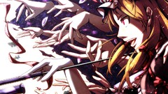 Hands anime girls touhou yakumo yukari video games