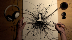 Hands artwork drawings Photo