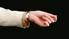 Hands black background watches