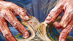 Hands drawing Cards artwork artistic