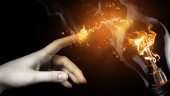 Hands Fired Photo manipulation