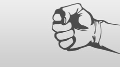 Hands fists revolution minimalistic