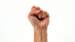 Hands fists Simple Background