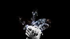 Hands fog artwork together