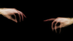 Hands god skeletons black