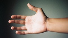 Hands minimalistic blurred background Simple Background body 