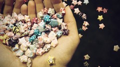 Hands origami Stars