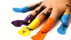 Hands paint