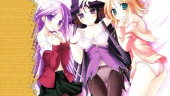 Happiness blondes brunettes purple hair