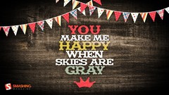 Happiness Typography Lyrics decorations crowns Smashing magazine