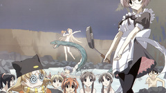 Happy lesson maids meganekko