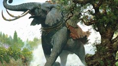 Hard the lord of the rings fantasy art Rangers Mumakil