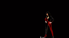 Harley quinn brunette lady