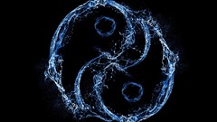 Harmony yin-yang splashes