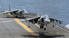 Harrier planes Aircraft carriers