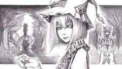 Hats anime girls short hair touhou nekomimi animal ears yakumo 